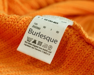 size label burlesque